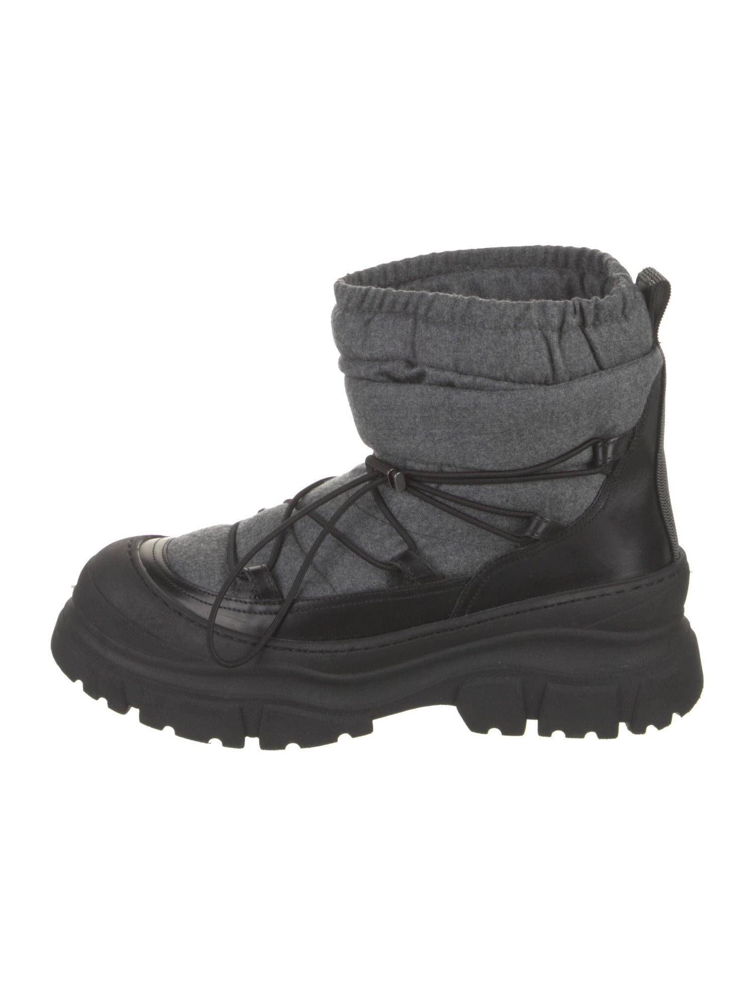 Brunello Cucinelli Monili Felt Combat Boots