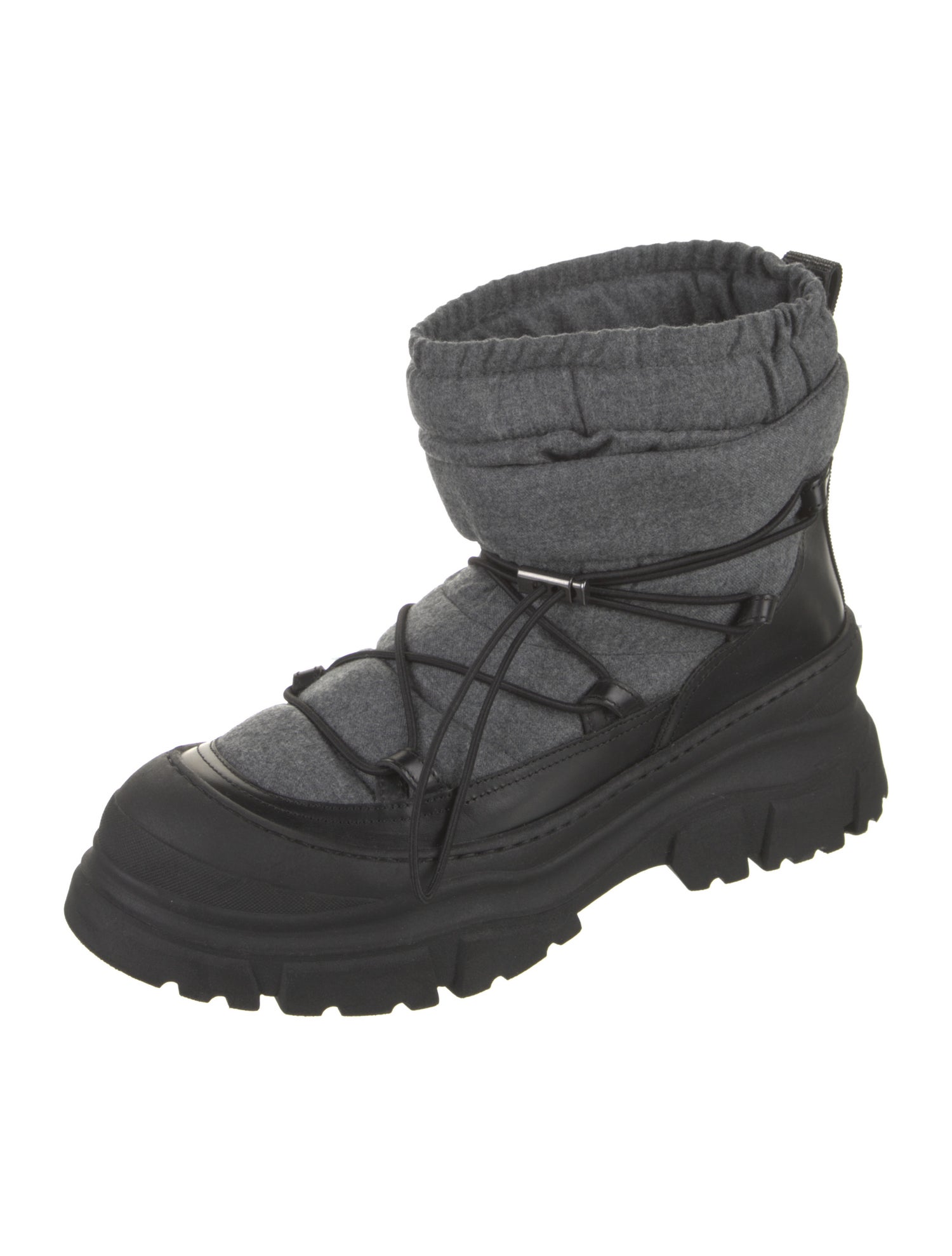 Brunello Cucinelli Monili Felt Combat Boots