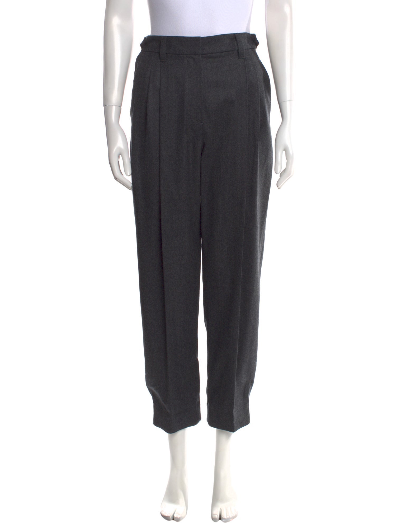 Brunello Cucinelli Virgin Wool Straight Leg Pants