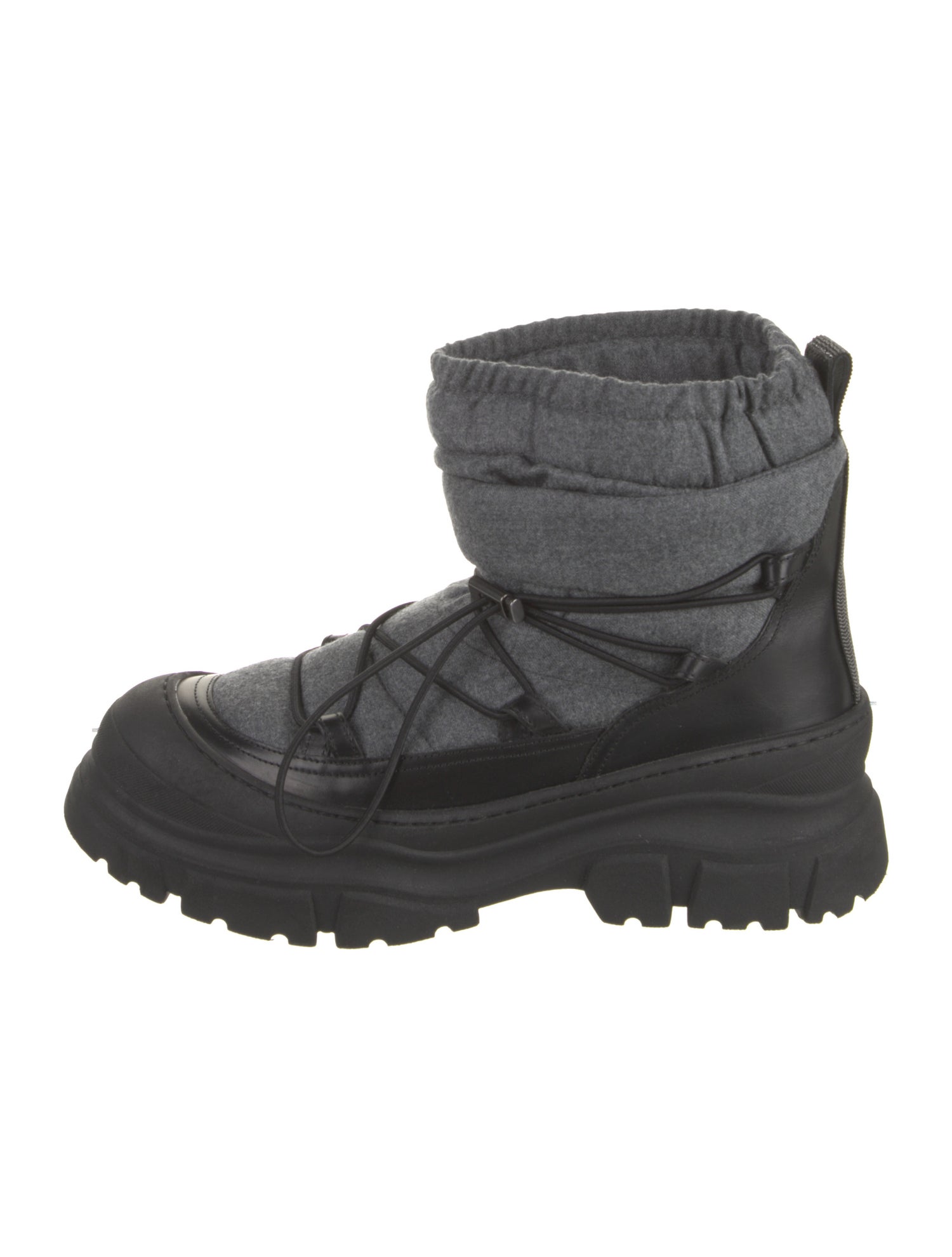 Brunello Cucinelli Monili Wool Combat Boots