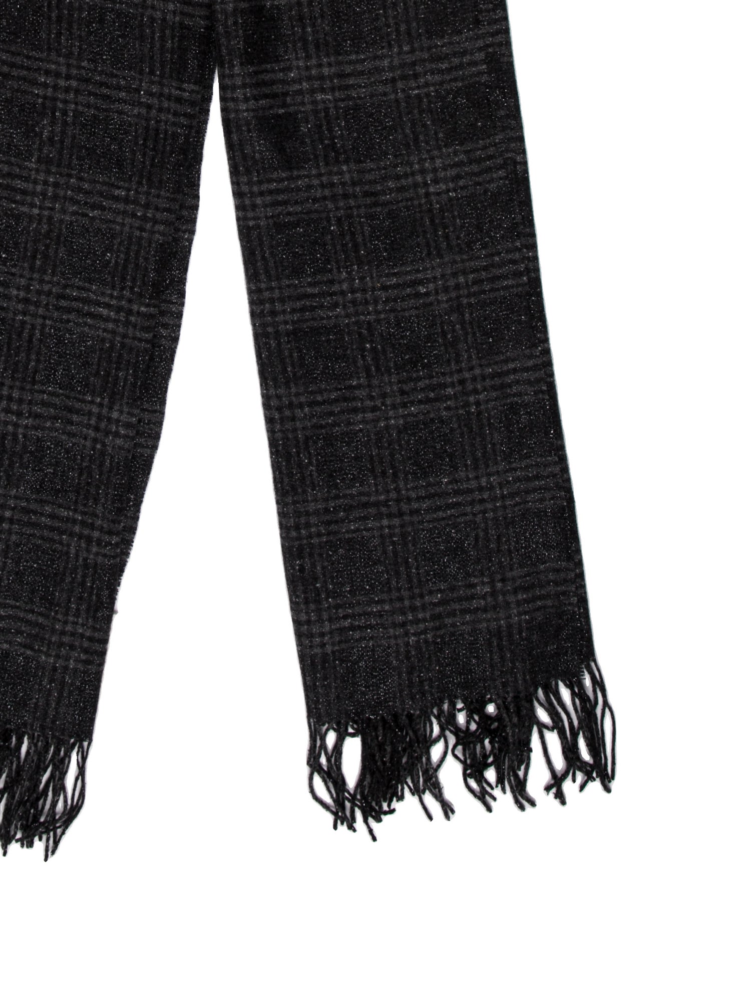 Brunello Cucinelli Silk Plaid Print Scarf