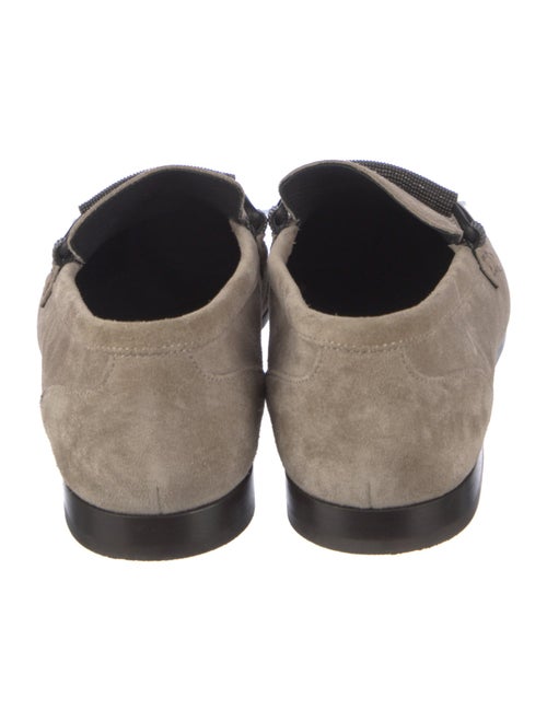 Brunello Cucinelli Monili Suede Loafers