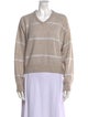 Brunello Cucinelli Alpaca Striped Sweater