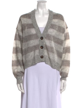Brunello Cucinelli Mohair Striped Sweater