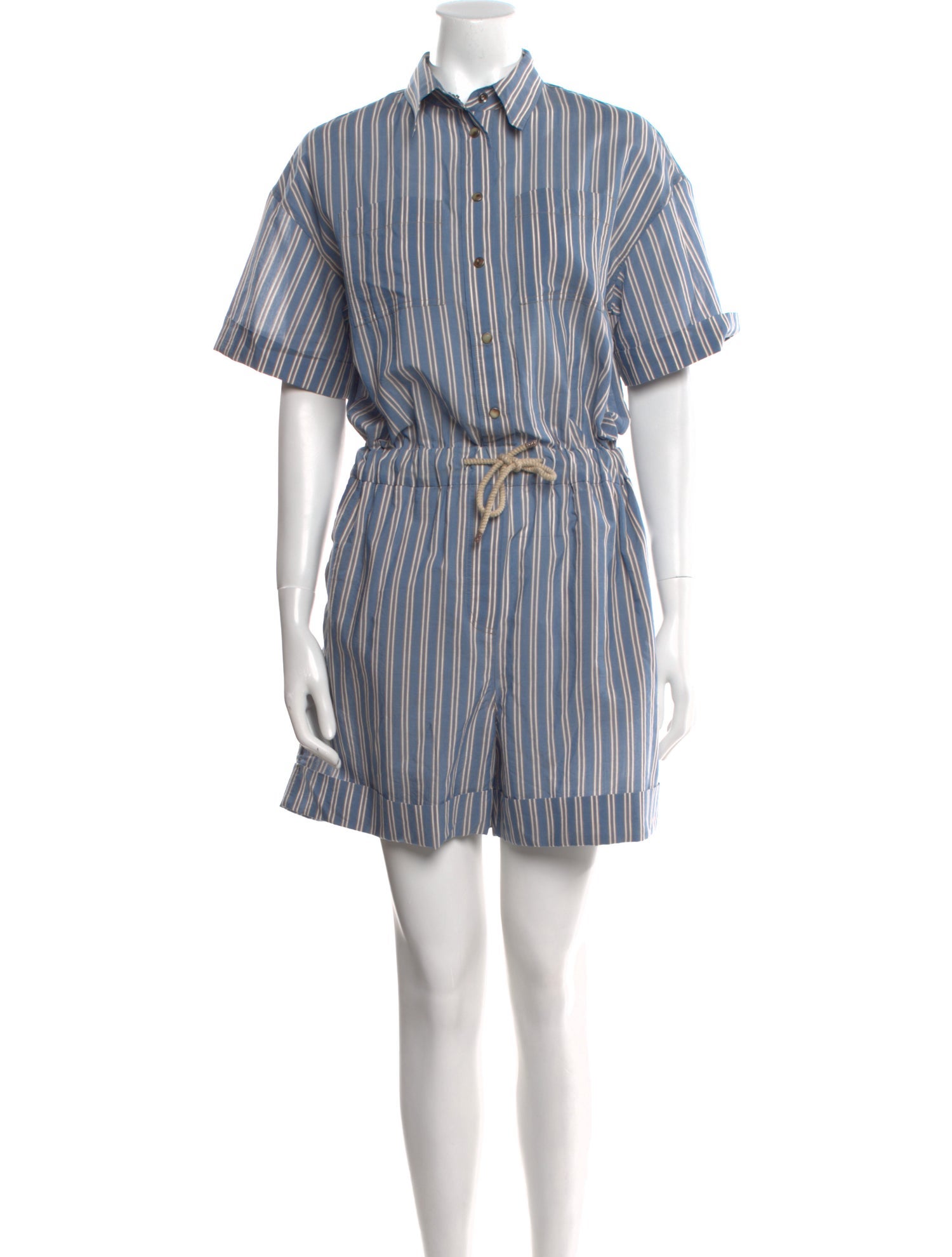 Brunello Cucinelli Striped Romper