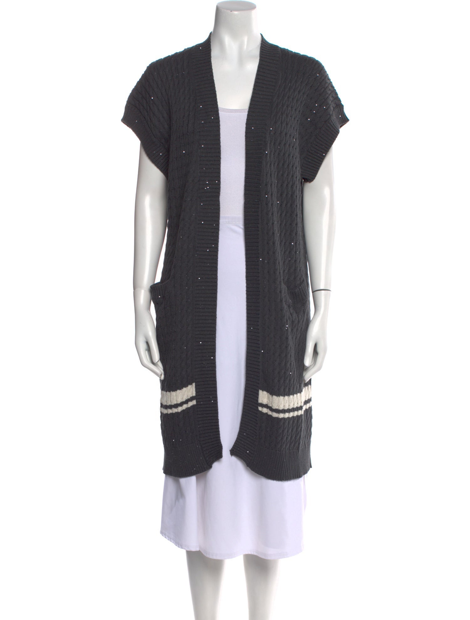 Brunello Cucinelli Open Front Sweater
