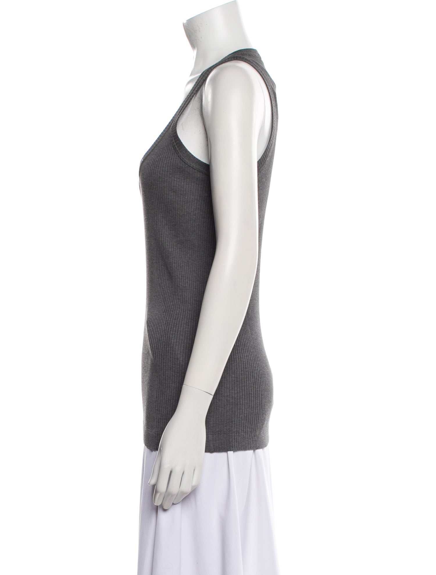 Brunello Cucinelli Scoop Neck Sleeveless Top