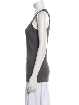 Brunello Cucinelli Scoop Neck Sleeveless Top