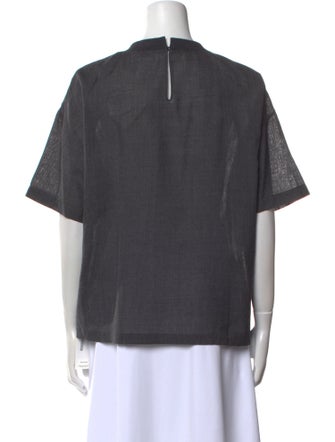 Brunello Cucinelli Virgin Wool Crew Neck T-Shirt