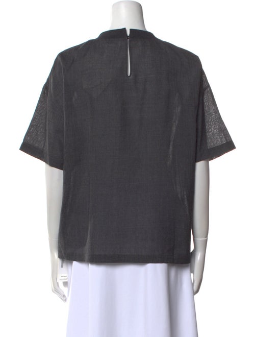 Brunello Cucinelli Virgin Wool Crew Neck T-Shirt