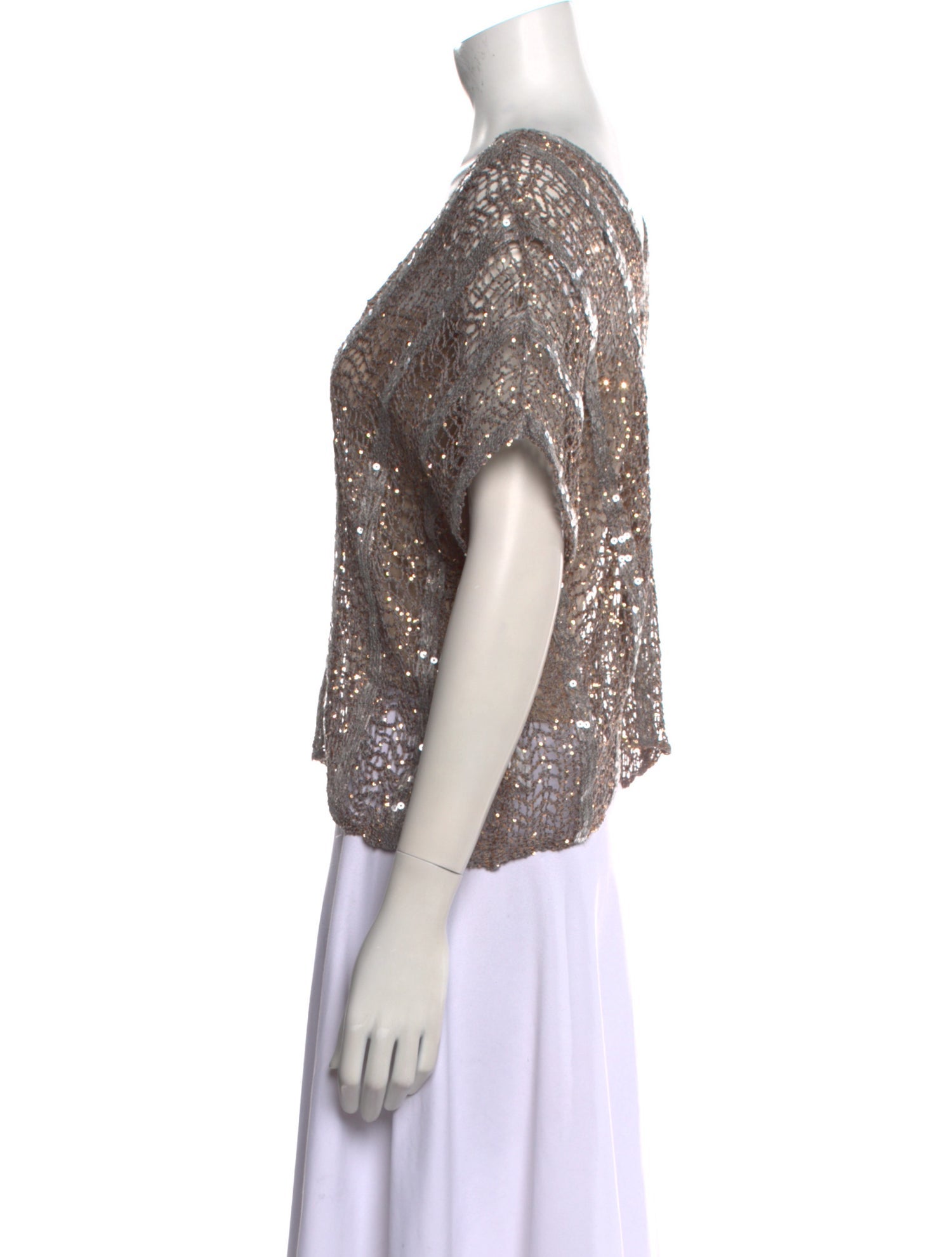 Brunello Cucinelli Nylon V-Neck Sweater