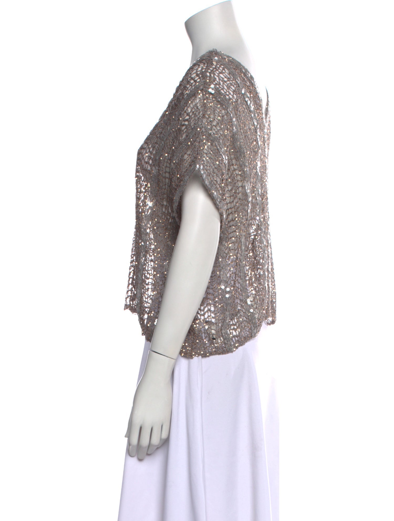 Brunello Cucinelli Nylon V-Neck Sweater