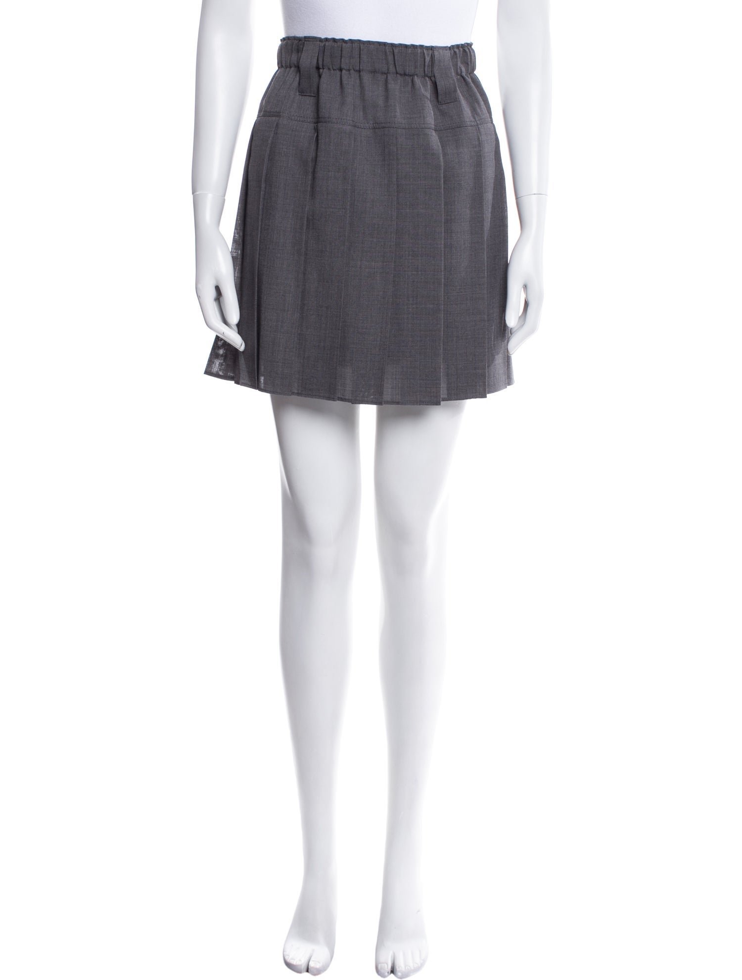 Brunello Cucinelli Pleated Accents Mini Skirt