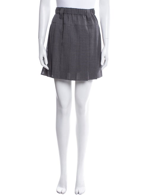 Brunello Cucinelli Pleated Accents Mini Skirt