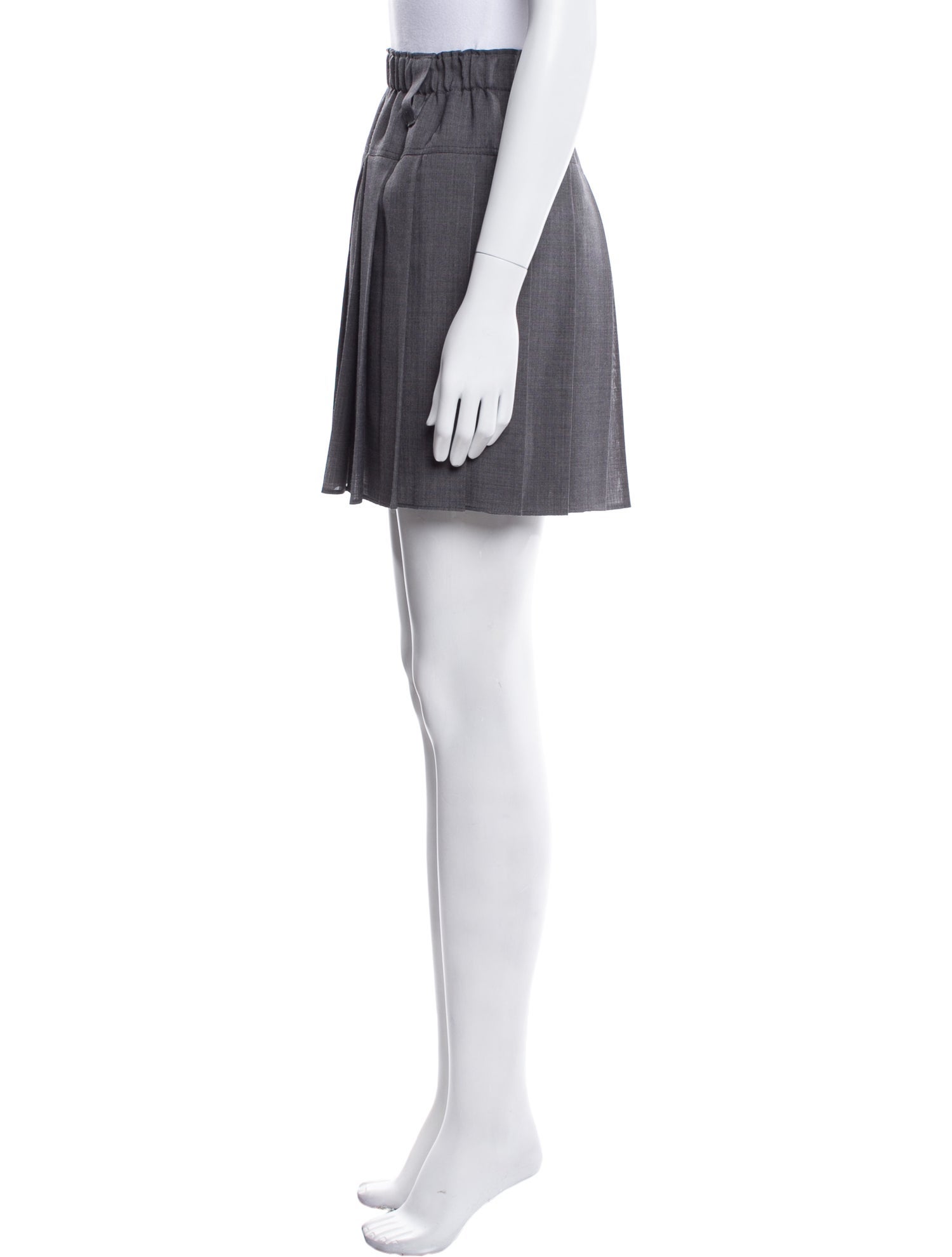 Brunello Cucinelli Pleated Accents Mini Skirt