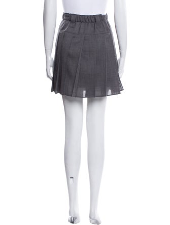 Brunello Cucinelli Pleated Accents Mini Skirt