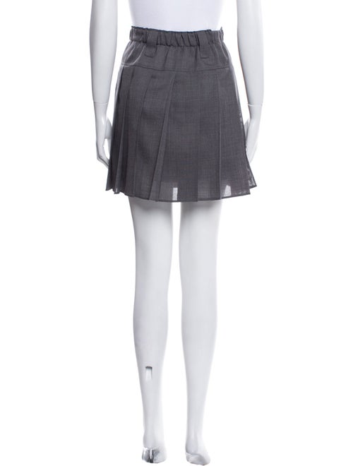 Brunello Cucinelli Pleated Accents Mini Skirt