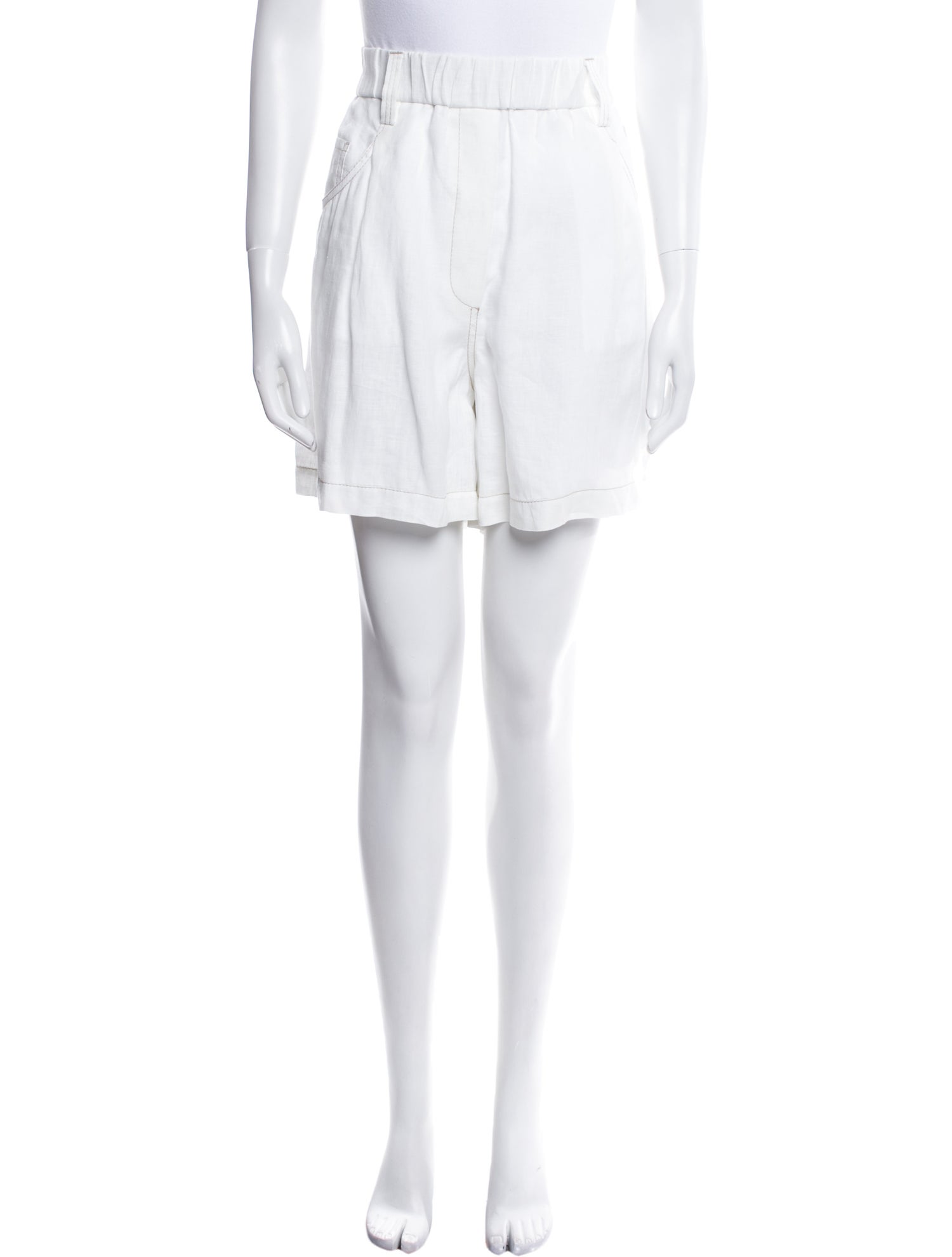 Brunello Cucinelli Linen Mini Shorts