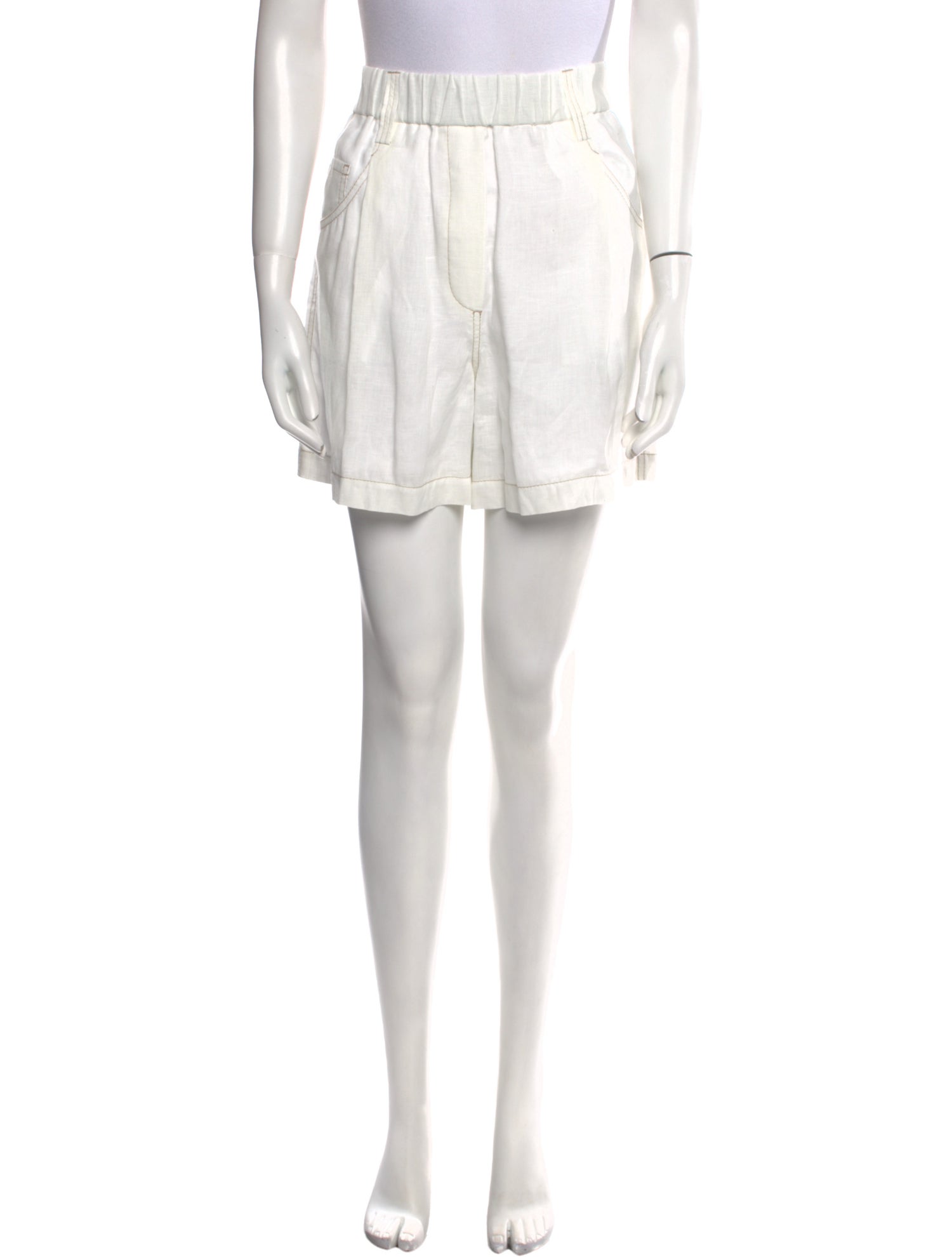 Brunello Cucinelli Linen Mini Shorts