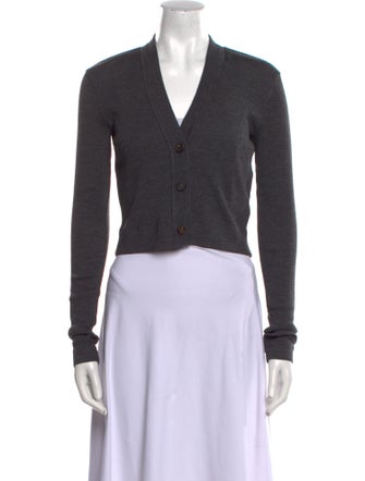 Brunello Cucinelli Wool V-Neck Crop Top