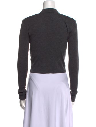 Brunello Cucinelli Wool V-Neck Crop Top
