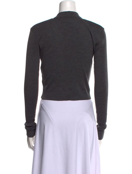 Brunello Cucinelli Wool V-Neck Crop Top