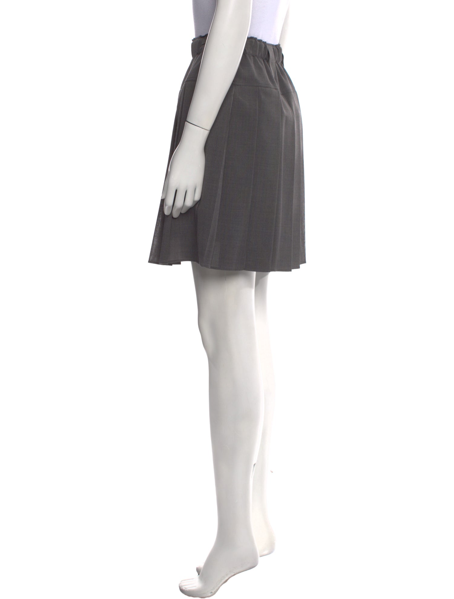 Brunello Cucinelli Pleated Accents Mini Skirt