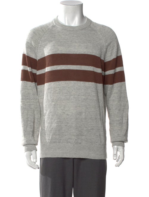 Brunello Cucinelli Linen Striped Pullover