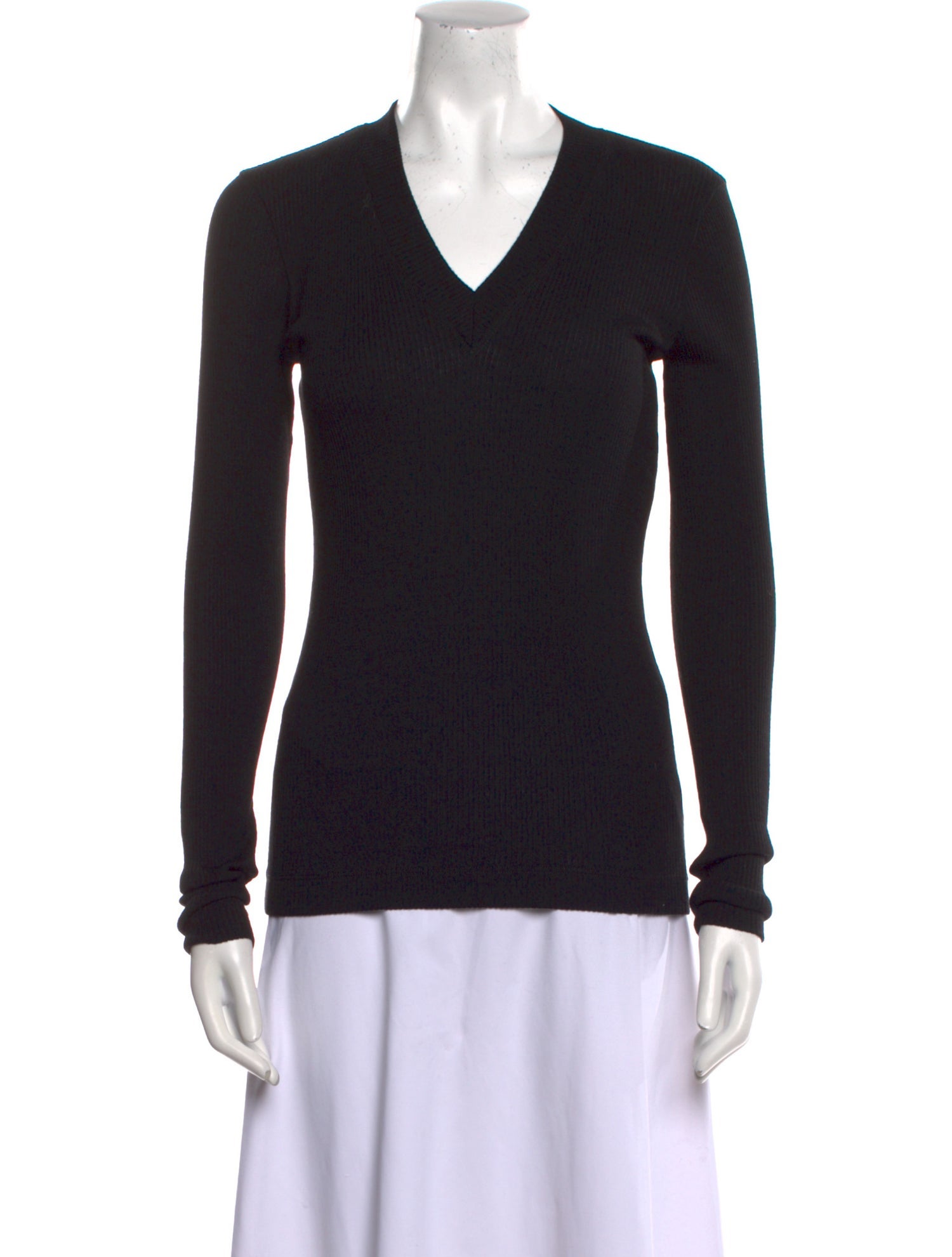 Brunello Cucinelli Wool V-Neck Top