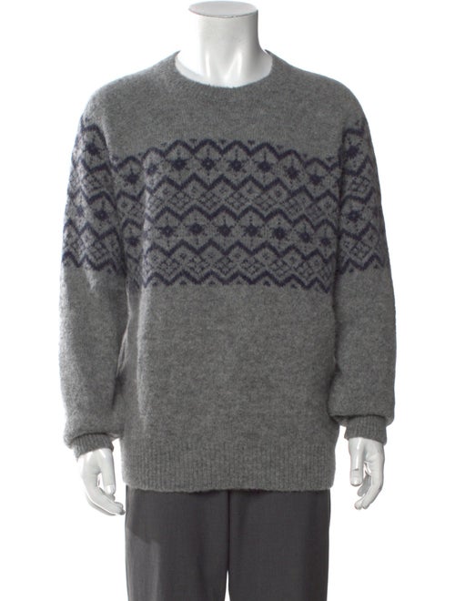 Brunello Cucinelli Graphic Print Crew Neck Pullover