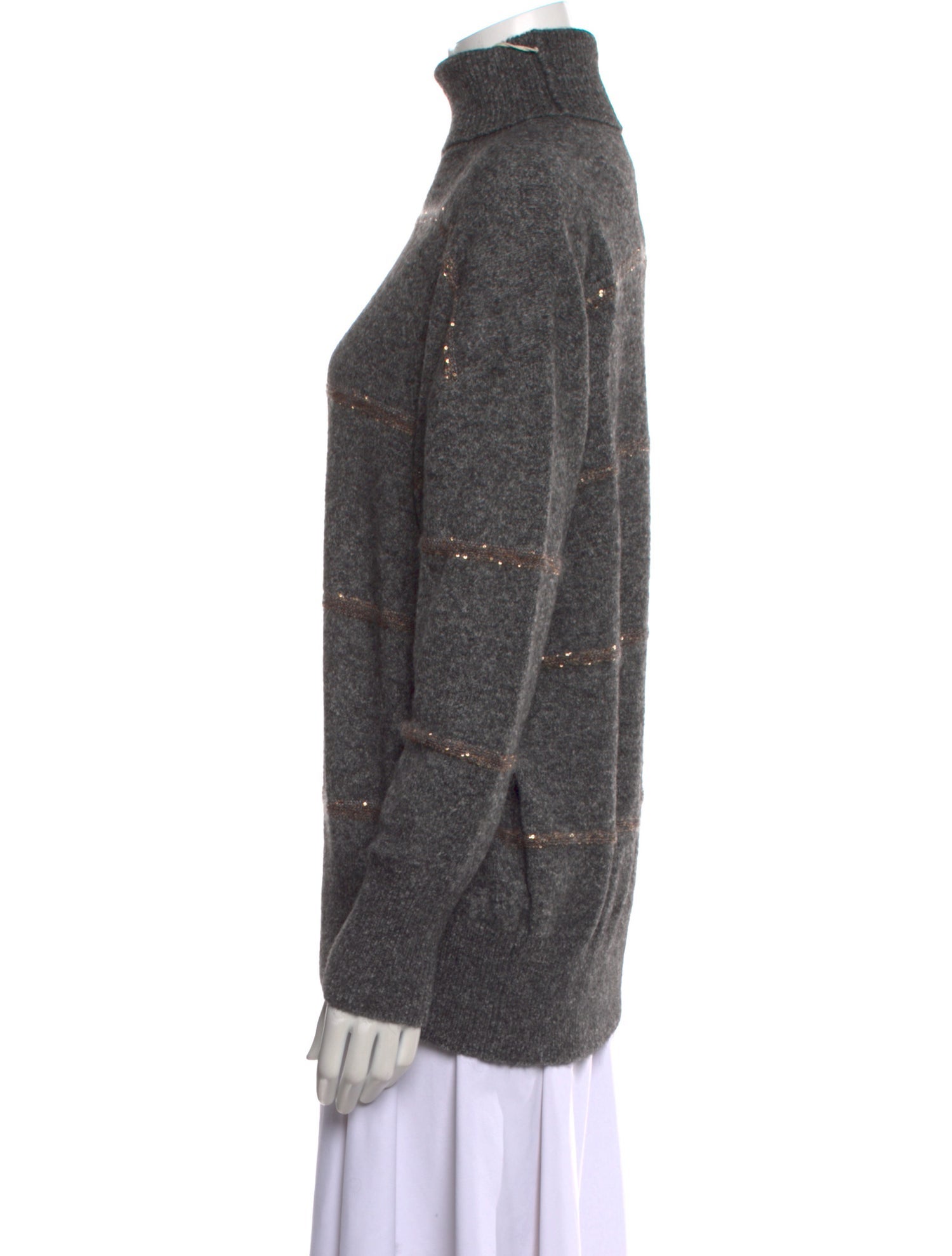 Brunello Cucinelli Alpaca Striped Sweater