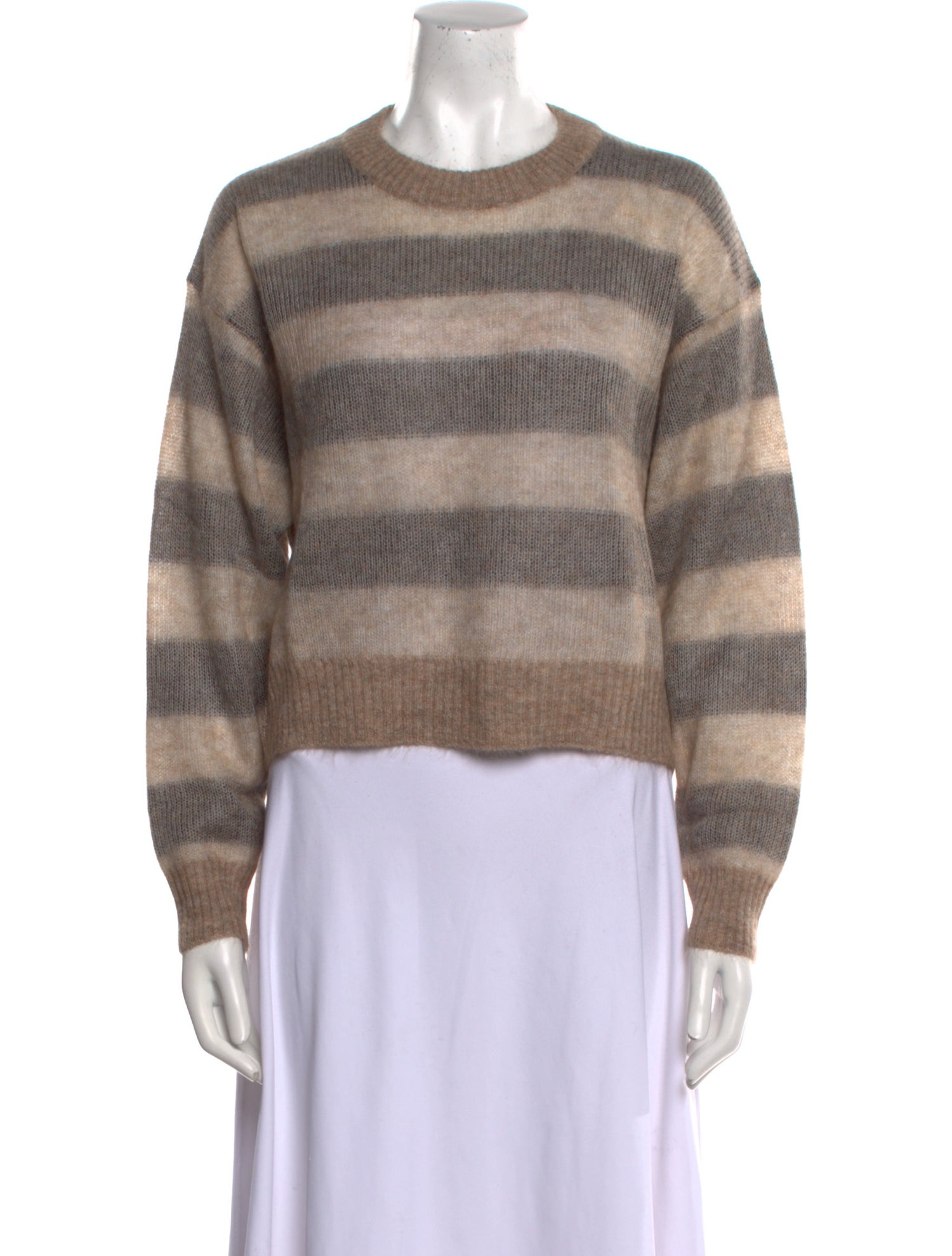Brunello Cucinelli Mohair Striped Sweater