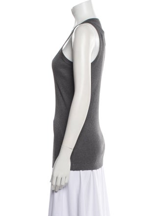 Brunello Cucinelli Scoop Neck Sleeveless Top