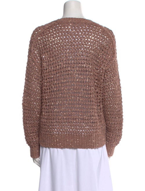 Brunello Cucinelli Silk Crew Neck Sweater