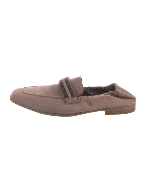 Brunello Cucinelli Monili Suede Mules