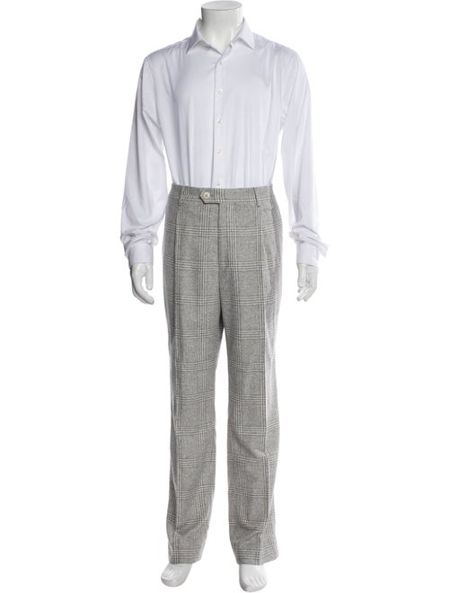 Brunello Cucinelli Merino Wool Plaid Print Two-Piece Suit