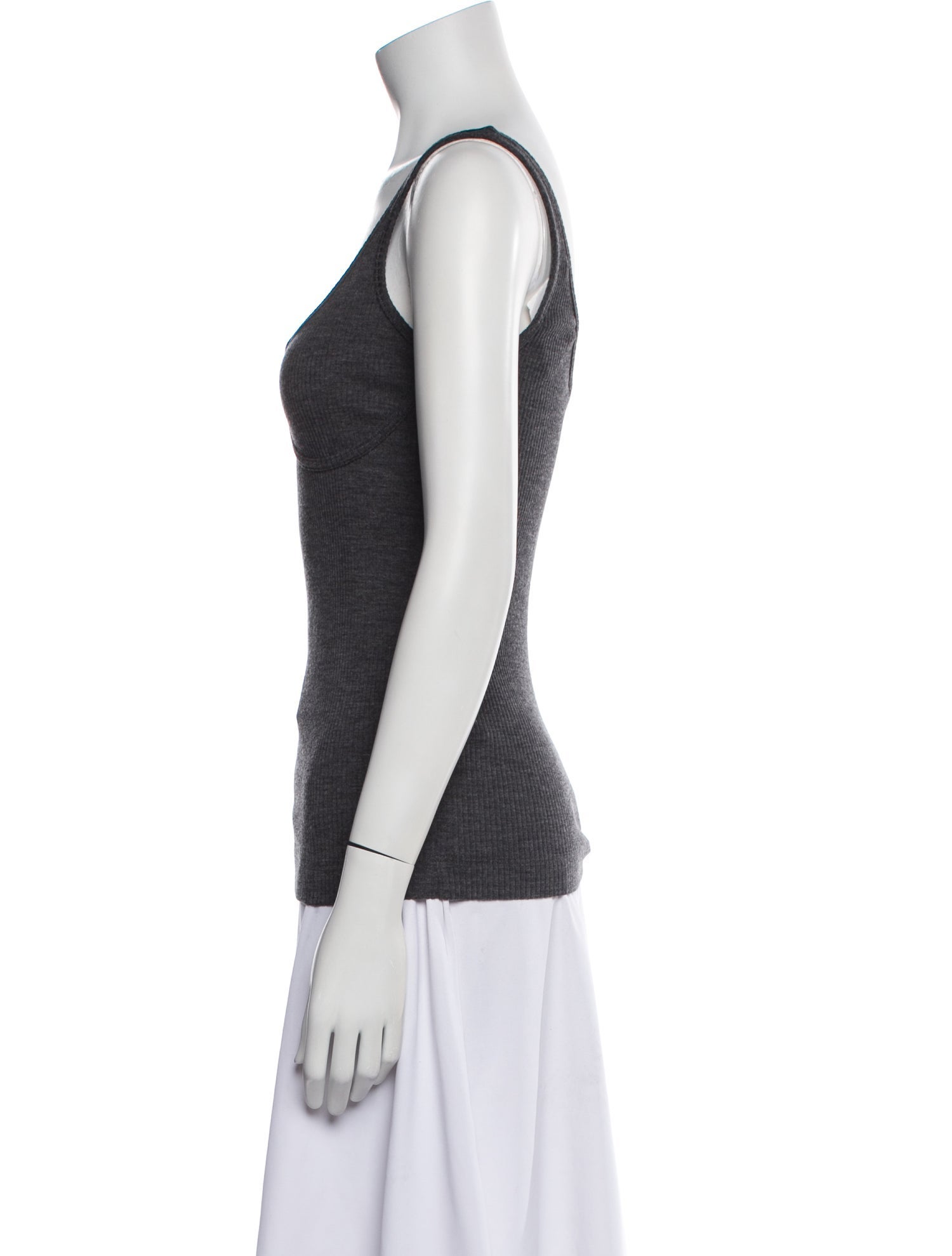 Brunello Cucinelli Wool Scoop Neck Top