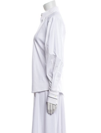 Brunello Cucinelli Long Sleeve Button-Up Top