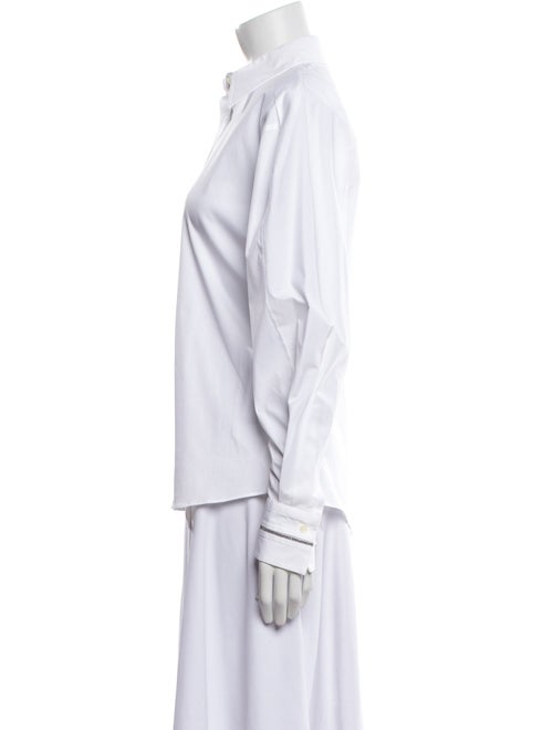 Brunello Cucinelli Long Sleeve Button-Up Top