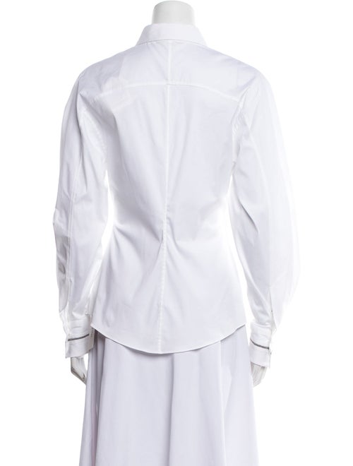 Brunello Cucinelli Long Sleeve Button-Up Top