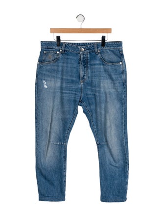 Brunello Cucinelli High-Rise Straight Leg Jeans