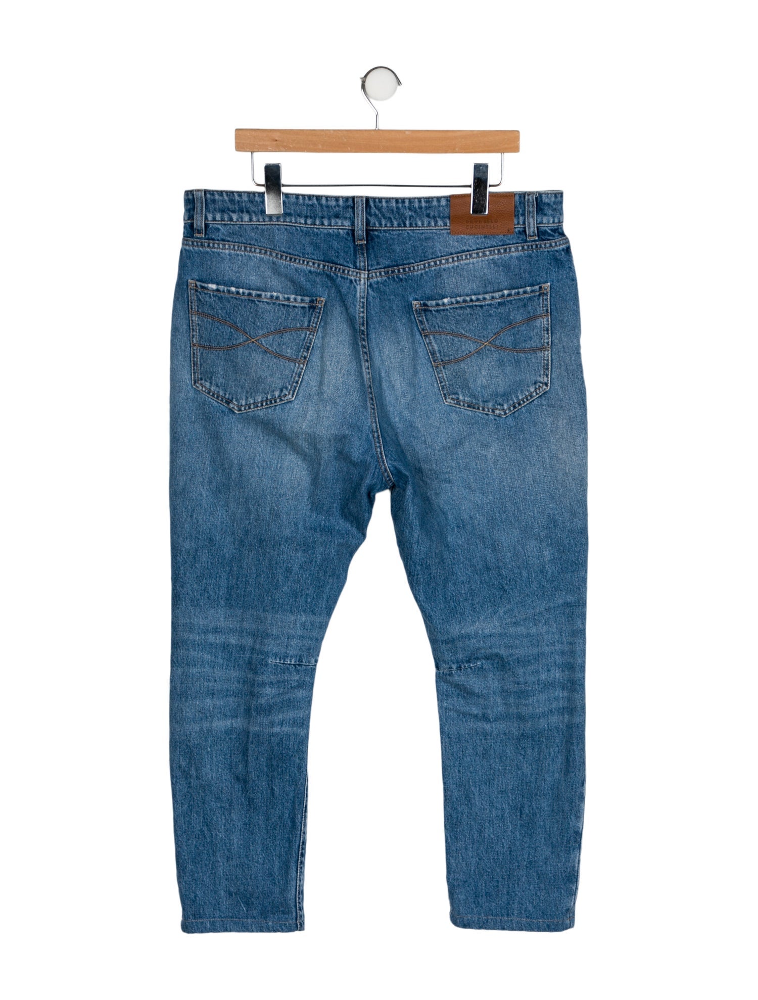 Brunello Cucinelli High-Rise Straight Leg Jeans