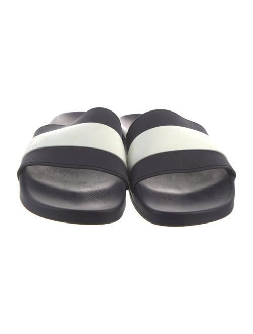 Brunello Cucinelli Rubber Colorblock Pattern Slides