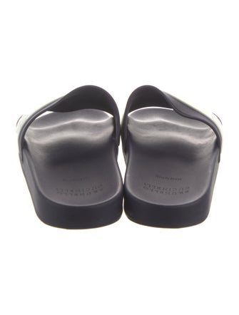Brunello Cucinelli Rubber Colorblock Pattern Slides