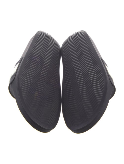 Brunello Cucinelli Rubber Colorblock Pattern Slides