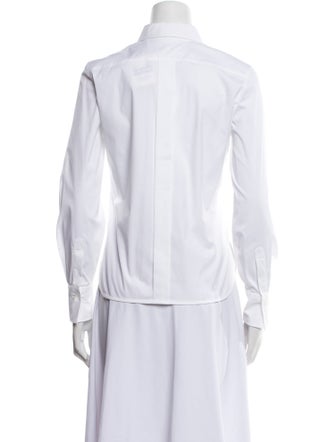 Brunello Cucinelli Long Sleeve Button-Up Top