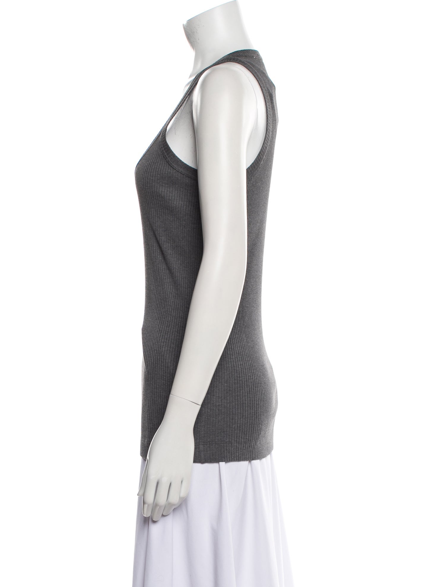 Brunello Cucinelli Scoop Neck Sleeveless Top