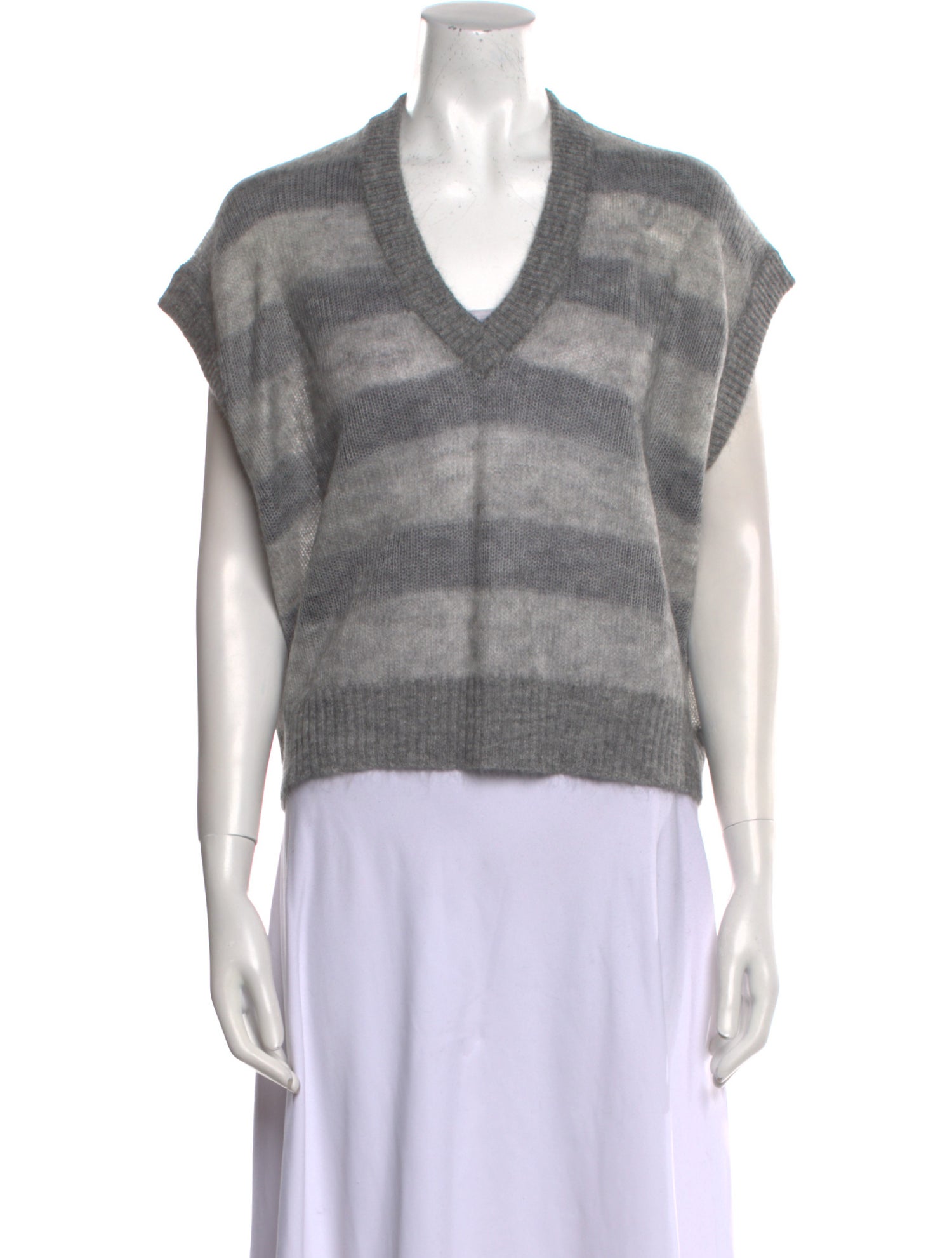 Brunello Cucinelli Mohair Striped Sweater