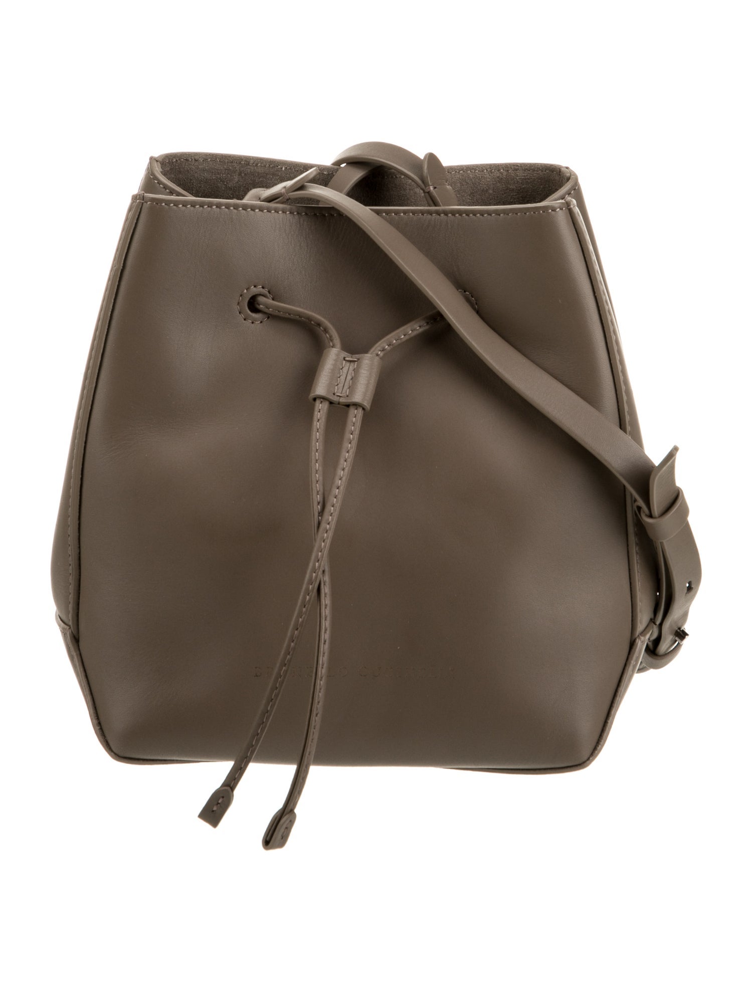 Brunello Cucinelli Leather Bucket Bag