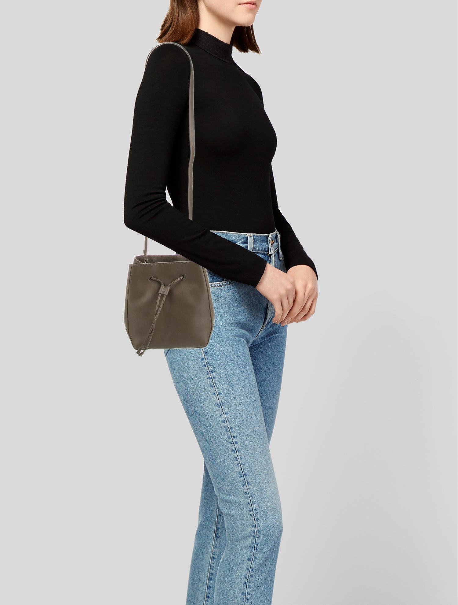 Brunello Cucinelli Leather Bucket Bag